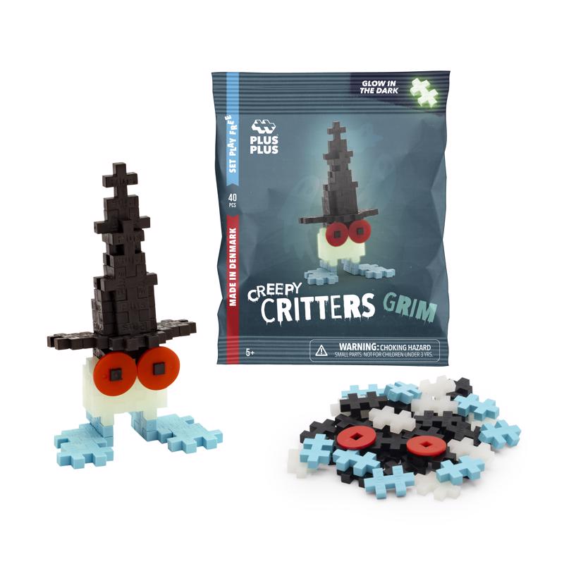 Plus-Plus Creppy Critters Building Set 40 pc, Pack of 48