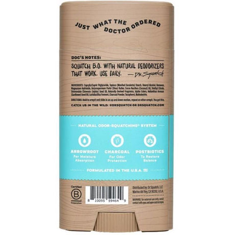 Dr. Squatch Coconut Castaway Deodorant 2.65 oz 1 pk