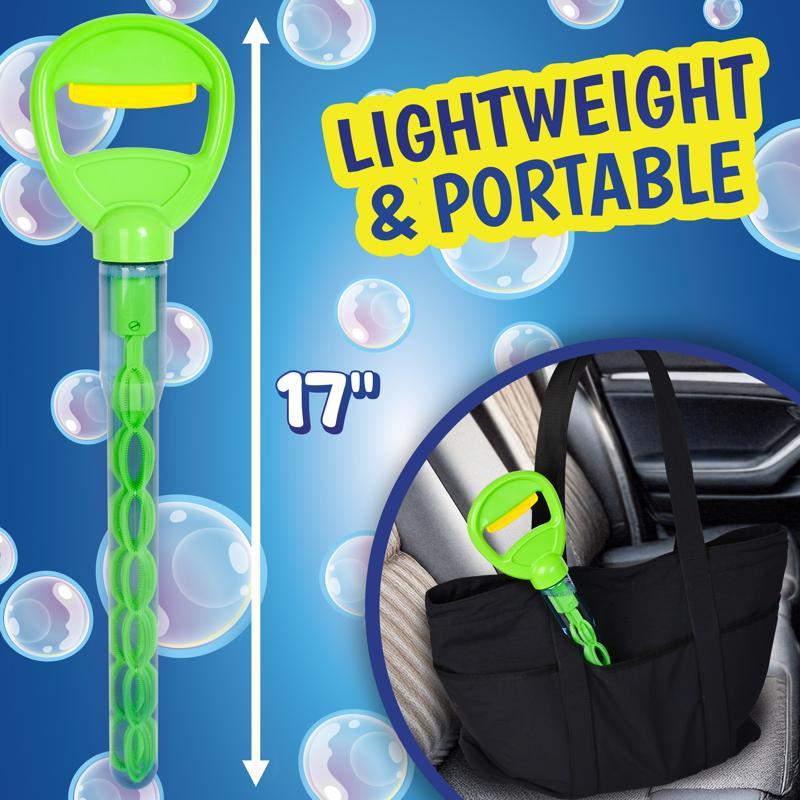 Maxx Bubbles 5-in-1 Bubble Wand Green, Pack of 12
