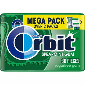 Orbit Sugar Free Spearmint Chewing Gum 30 pk, Pack of 6