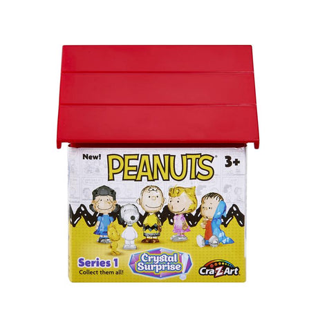 Cra-Z-Art Peanuts Crystal Surprise Dog House and Figure Toy, Pack of 8