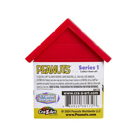Cra-Z-Art Peanuts Crystal Surprise Dog House and Figure Toy, Pack of 8