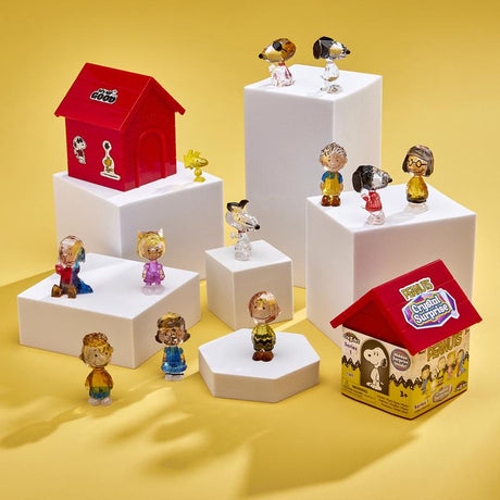 Cra-Z-Art Peanuts Crystal Surprise Dog House and Figure Toy, Pack of 8