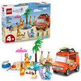 LEGO Bluey Beach and Family Car Trip Building Set Multicolored 133 pc