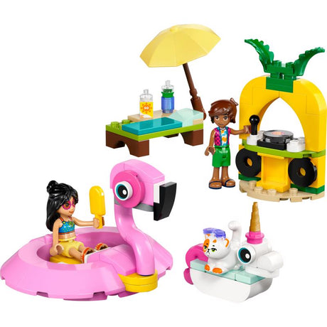 LEGO Friends Unicorn and Flamingo Pool Party Building Set Multicolored 99 pc