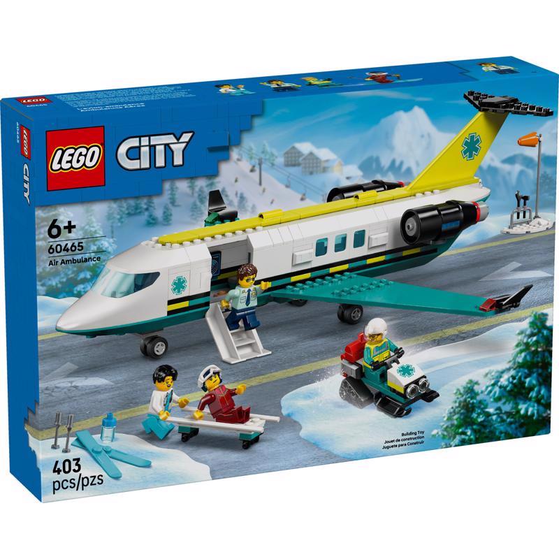 LEGO Emergency Air Ambulance Airplane City Building Set Multi 403 pc