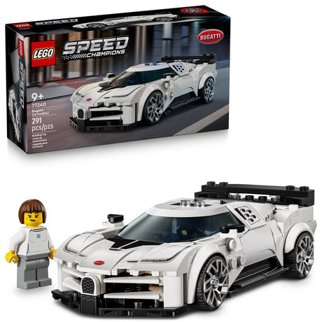 LEGO Speed Champions Bugatti Centodieci Hyper Sports Car Building Set Multicolored 291 pc