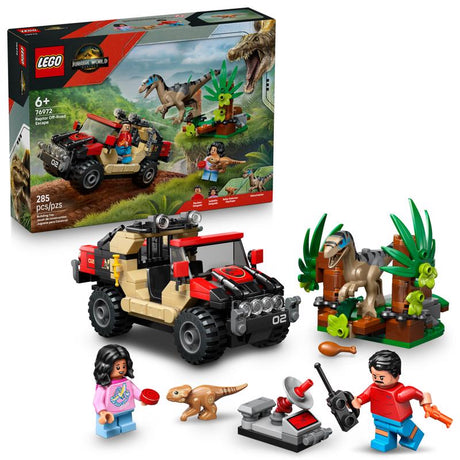 LEGO Raptor Off-Road Escape Jurassic World Building Set Multicolored 285 pc