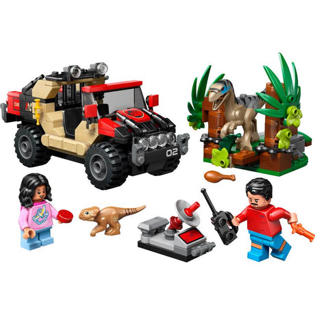 LEGO Raptor Off-Road Escape Jurassic World Building Set Multicolored 285 pc