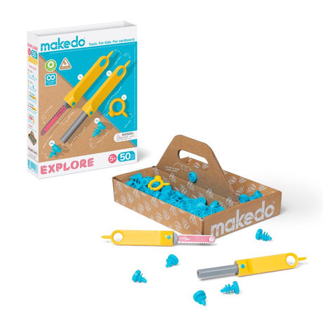 Makedo Explore Kit for 1 to 2 Makers Construction Playset 50 pc