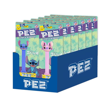 PEZ Disney Stitch Candy and Dispenser 0.87 oz, Pack of 12