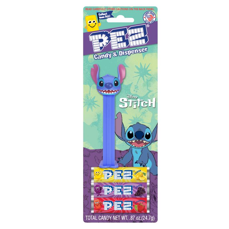 PEZ Disney Stitch Candy and Dispenser 0.87 oz, Pack of 12