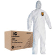 KleenGuard A30 46114 Coveralls, XL, Polypropylene, White