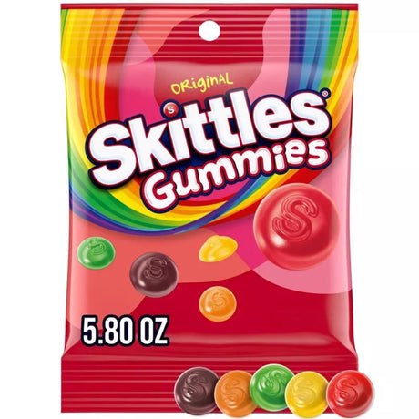 Skittles Gummy Candy 5.8 oz, Pack of 12