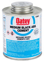 Oatey 30892 Medium-Bodied Fast Set Cement, 16 oz Can, Liquid, Black