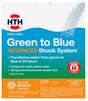 HTH 52038 Advanced Green to Blue Chemical, 7.2 lb, Powder, Chlorine, White