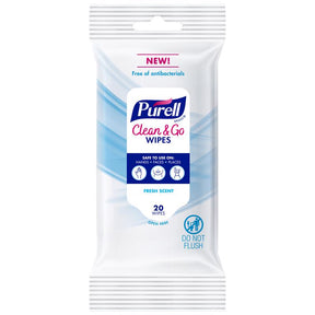 Purell Fresh Scent Wipes Hand Sanitizing Wipes 20 wipes, Pack of 12