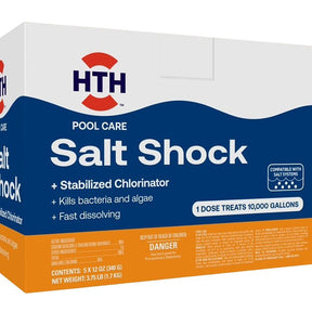 HTH Pool Care 52047 Salt Shock, 12 oz Box, Crystalline, White