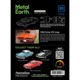 Metal Earth 1969 Pontiac GTO Judge 3D Metal Model Kit Orange