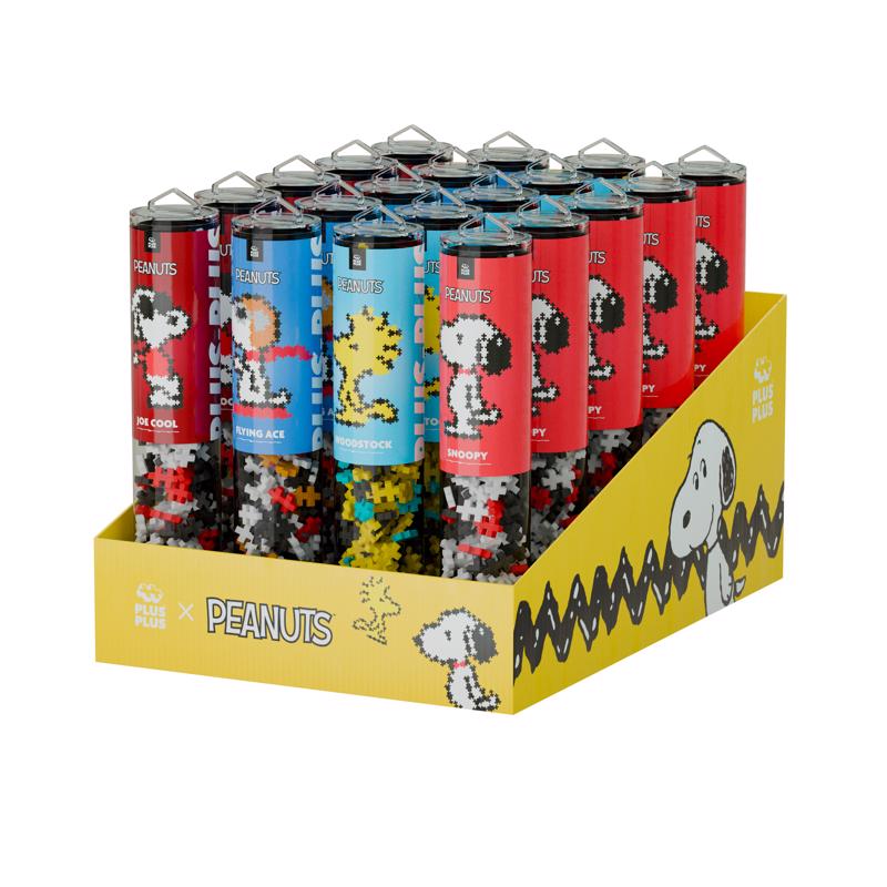 Plus-Plus Puzzle By Number Peanuts Puzzle 20 pc, Pack of 20