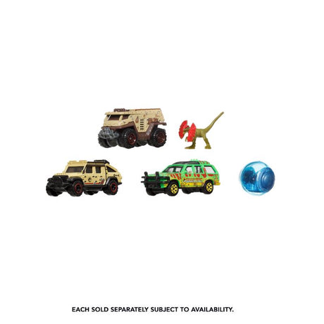 Matchbox Rebirth Jurassic World Die-Cast Toys w/ Dinosaur