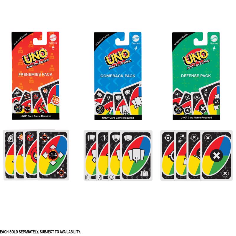UNO Expansion Packs Card Game, Pack of 24