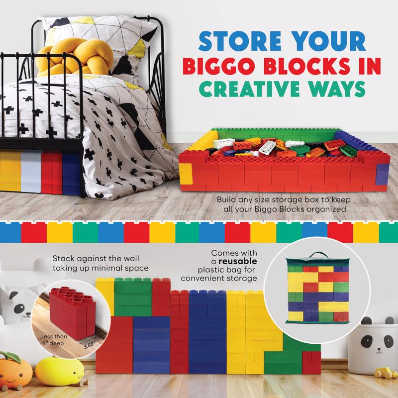 Biggo Beginner Set Jumbo Building Blocks Assorted 28 pc