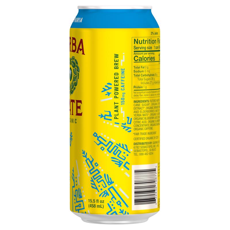 Yerba Madre Blueberry Beverage 16 fl. oz. 1 pk, Pack of 12