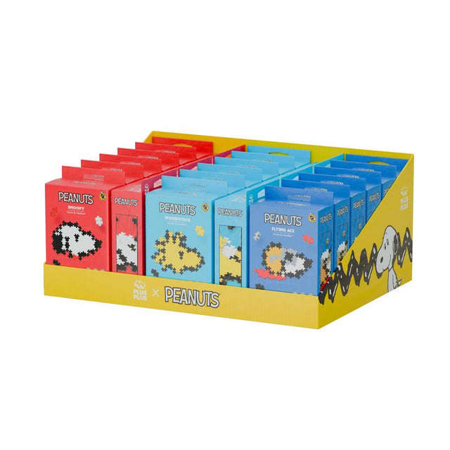Plus-Plus Peanuts Puzzle By Number Building Toy 100 pc, Pack of 24