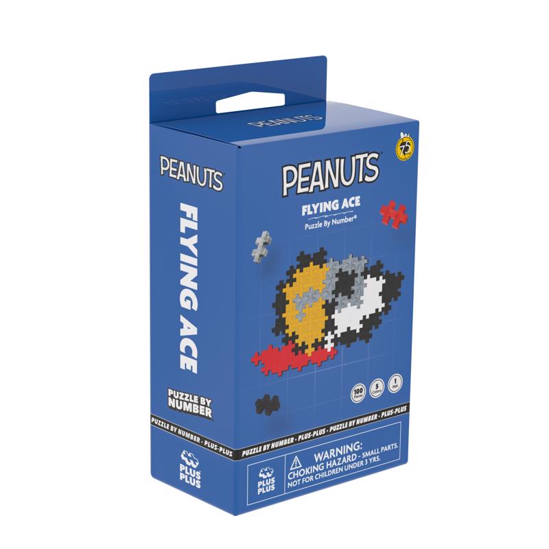 Plus-Plus Peanuts Puzzle By Number Building Toy 100 pc, Pack of 24
