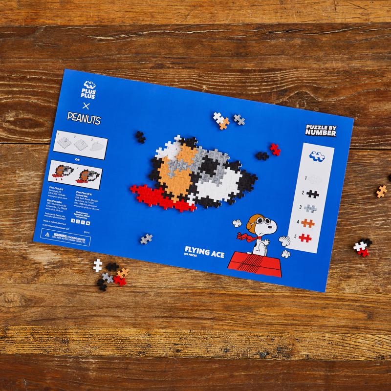 Plus-Plus Peanuts Puzzle By Number Building Toy 100 pc, Pack of 24