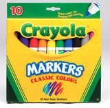 Crayola Classic Assorted Broad Tip Markers 10 pk