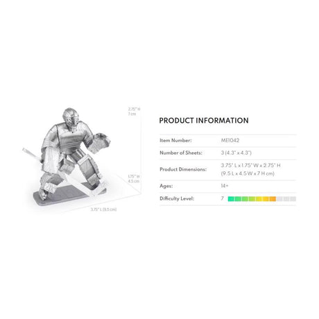 Metal Earth Hockey Goalie Building Kit