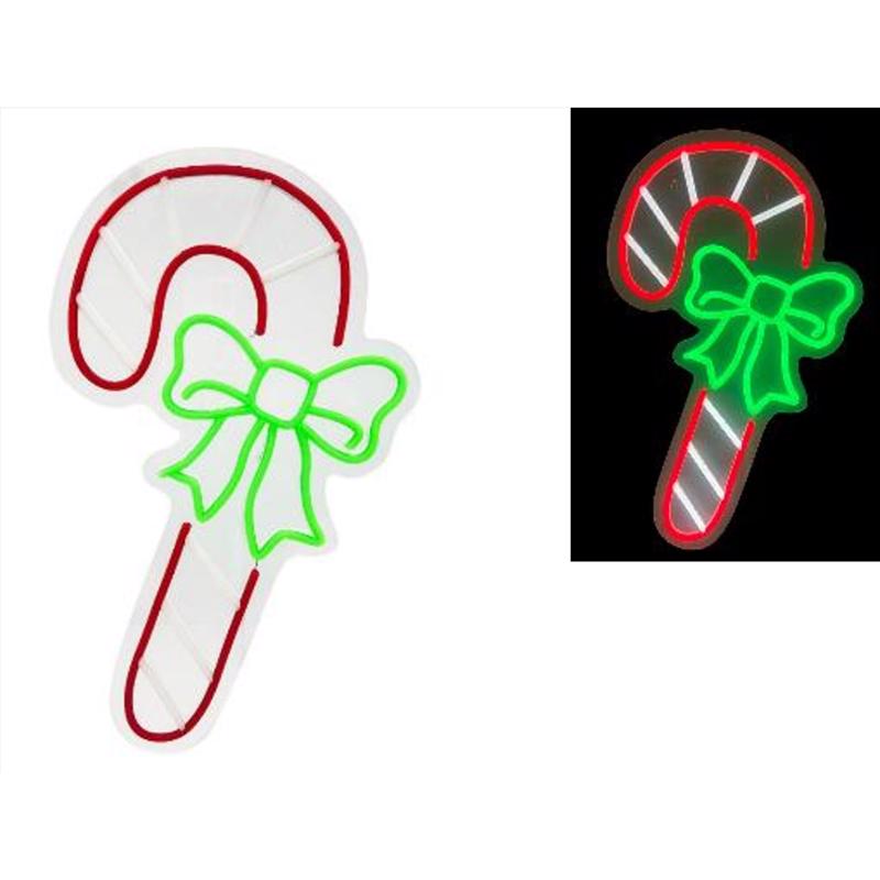 Luxe Light Decor LED Candy Cane Hanging Decor, Pack of 5