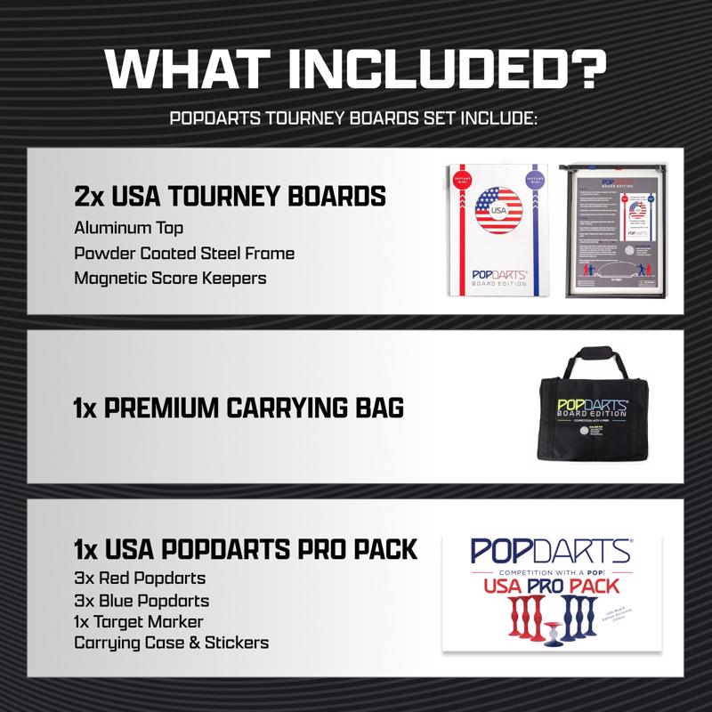 Popdarts Tourney Boards Set USA