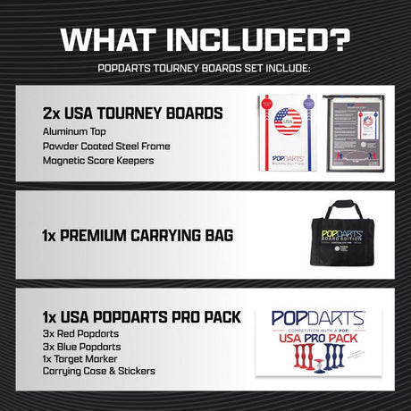 Popdarts Tourney Boards Set USA