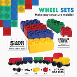 Biggo Jumbo Train Blocks Building Set Assorted