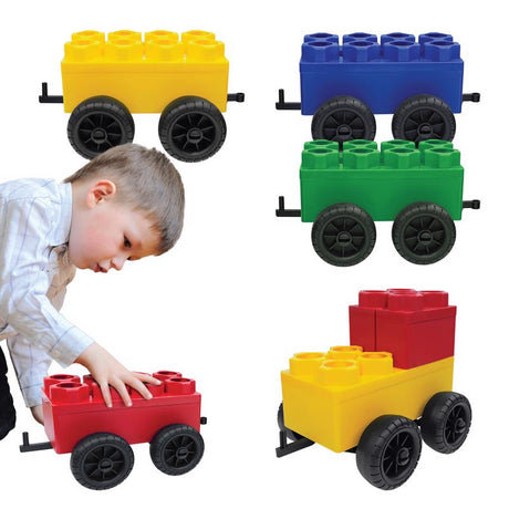 Biggo Jumbo Train Blocks Building Set Assorted