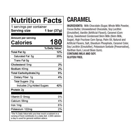 World's Finest Chocolate Caramel Chocolate Bar 1.3 oz, Pack of 60