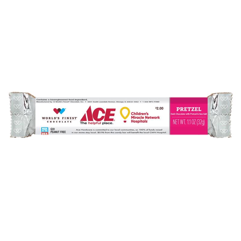 World's Finest Chocolate Pretzel Chocolate Bar 1.1 oz, Pack of 60
