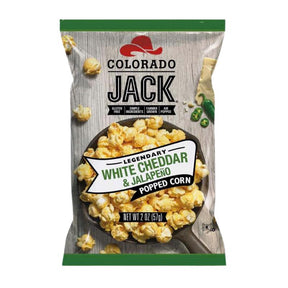 Colorado Jack White Cheddar & Jalapeno Gourmet Popcorn 2 oz Bagged, Pack of 6