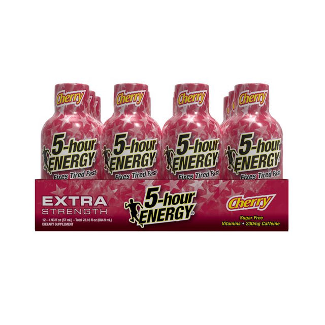 5-hour Energy Extra Strength Sugar Free Cherry Energy Shot 1.93 fl. oz., Pack of 12