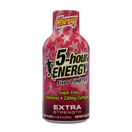 5-hour Energy Extra Strength Sugar Free Cherry Energy Shot 1.93 fl. oz., Pack of 12