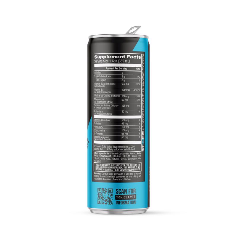 Jocko Fuel LLC Sugar Free Blue Raspberry Energy Drink 1 can, Pack of 12
