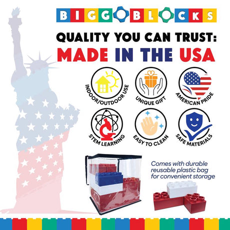 Biggo Blocks Biggo Blocks Set Assorted 32 pc
