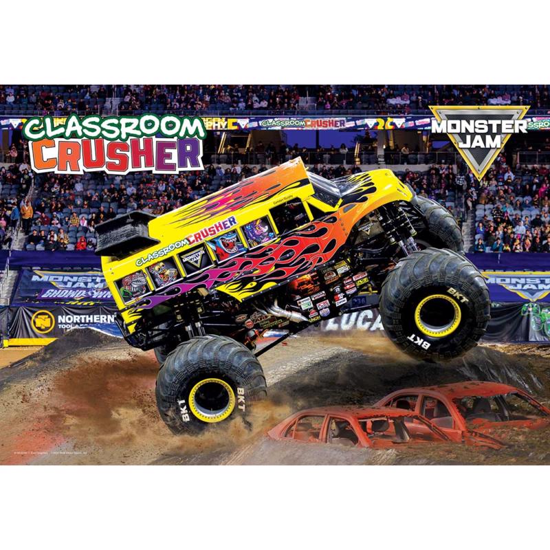 Eurographics Classroom Crusher Monster Jam Truck Puzzle 100 pc