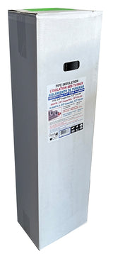 Quick R 50787T Pipe Insulation, 7/8 in ID x 1-7/8 in OD Dia, 46 in L, Poly Foam w/2 glue strips, Charcoal, Pack of 31
