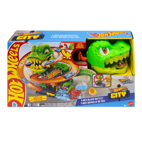 Hot Wheels T-Rex Blaze Battle Track Set
