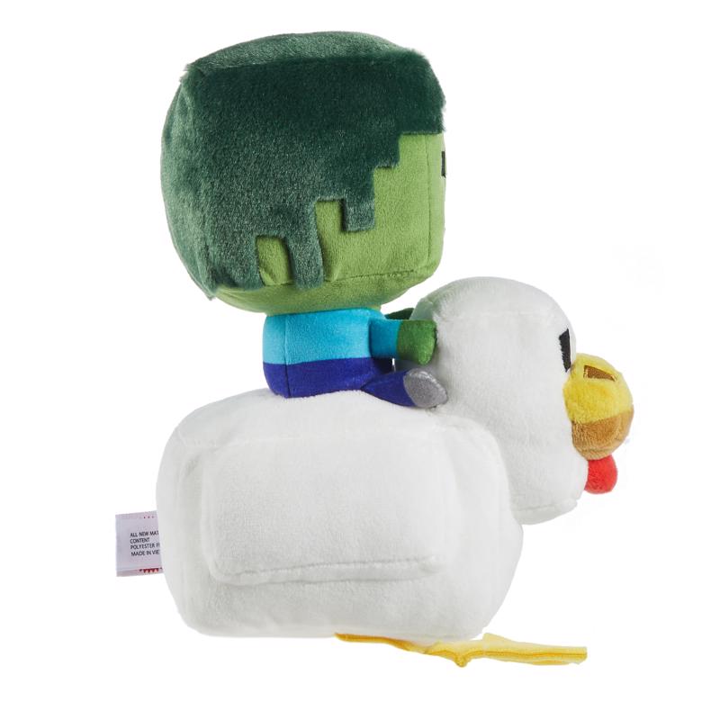 Minecraft Chicken Jockey Plush Toy, Pack of 6
