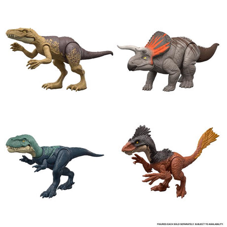 Jurassic World Strike Attack Dinosaur Action Figure Asst, Pack of 6
